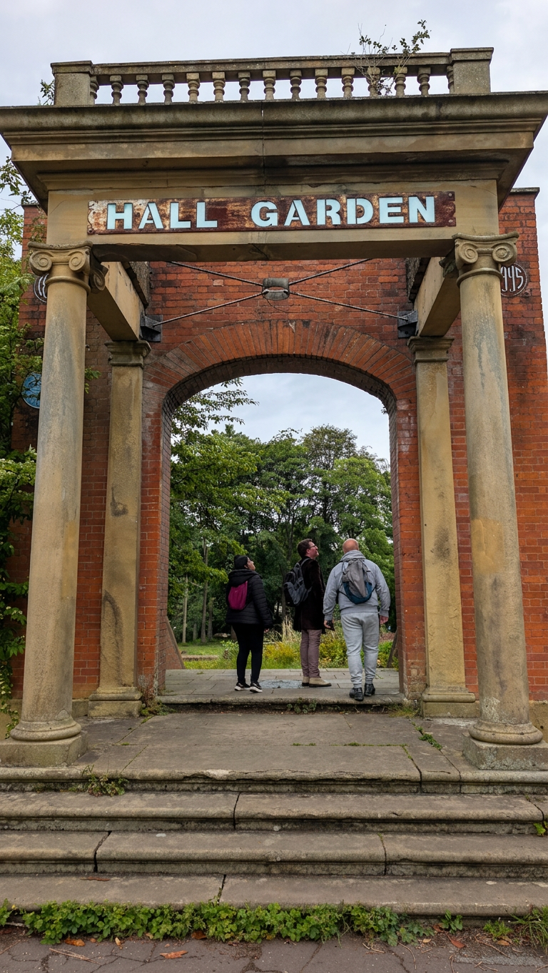 Hall Garden archway at Longford Park