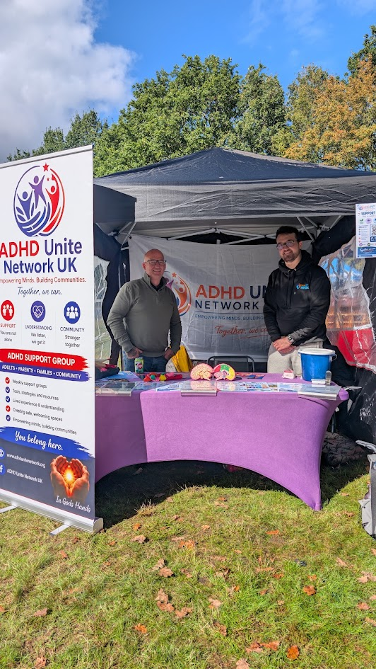 ADHD Unite Network UK stall at the Flixton and Davyhulme Carnival