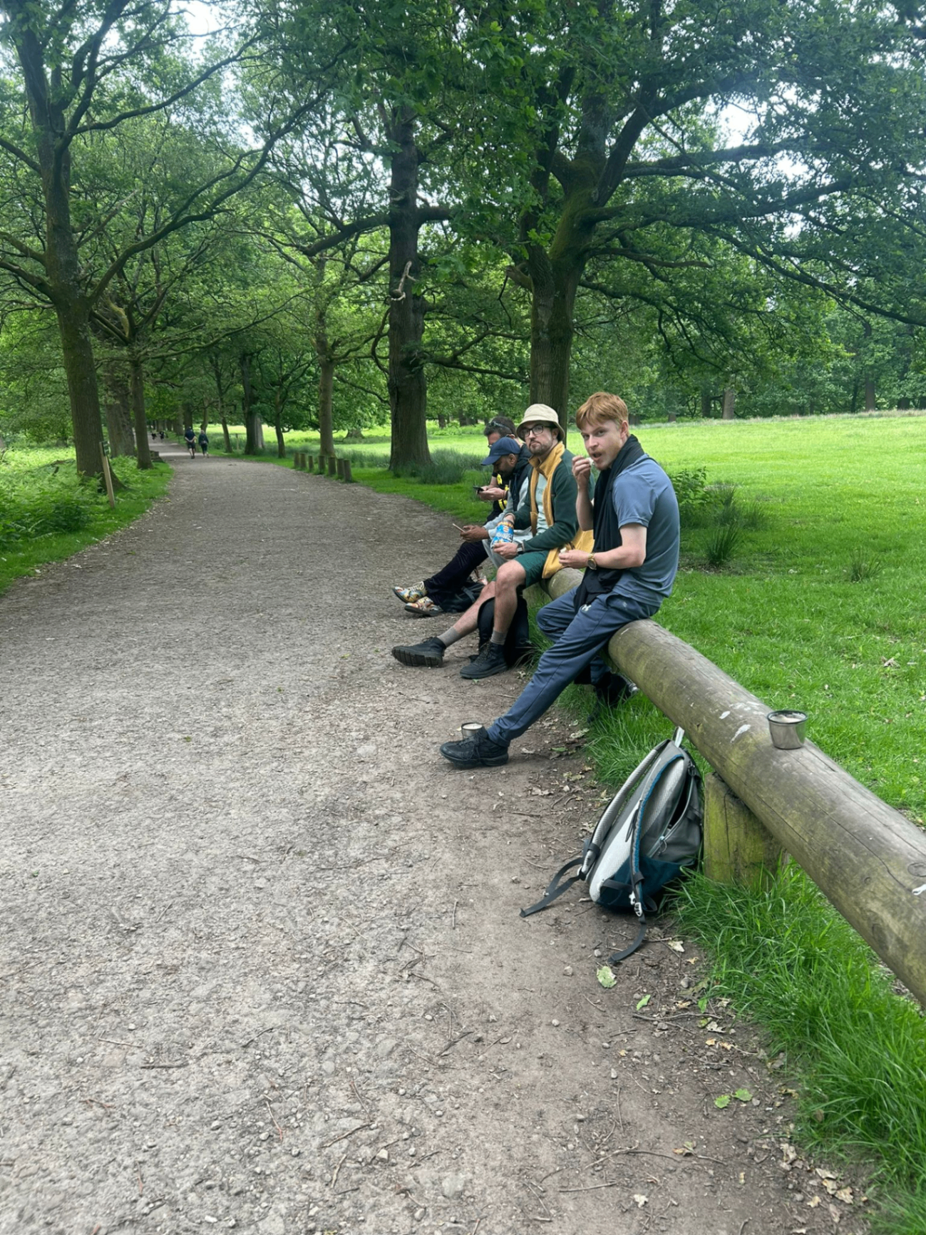 ADHD Unite group resting during the Walk & Talk